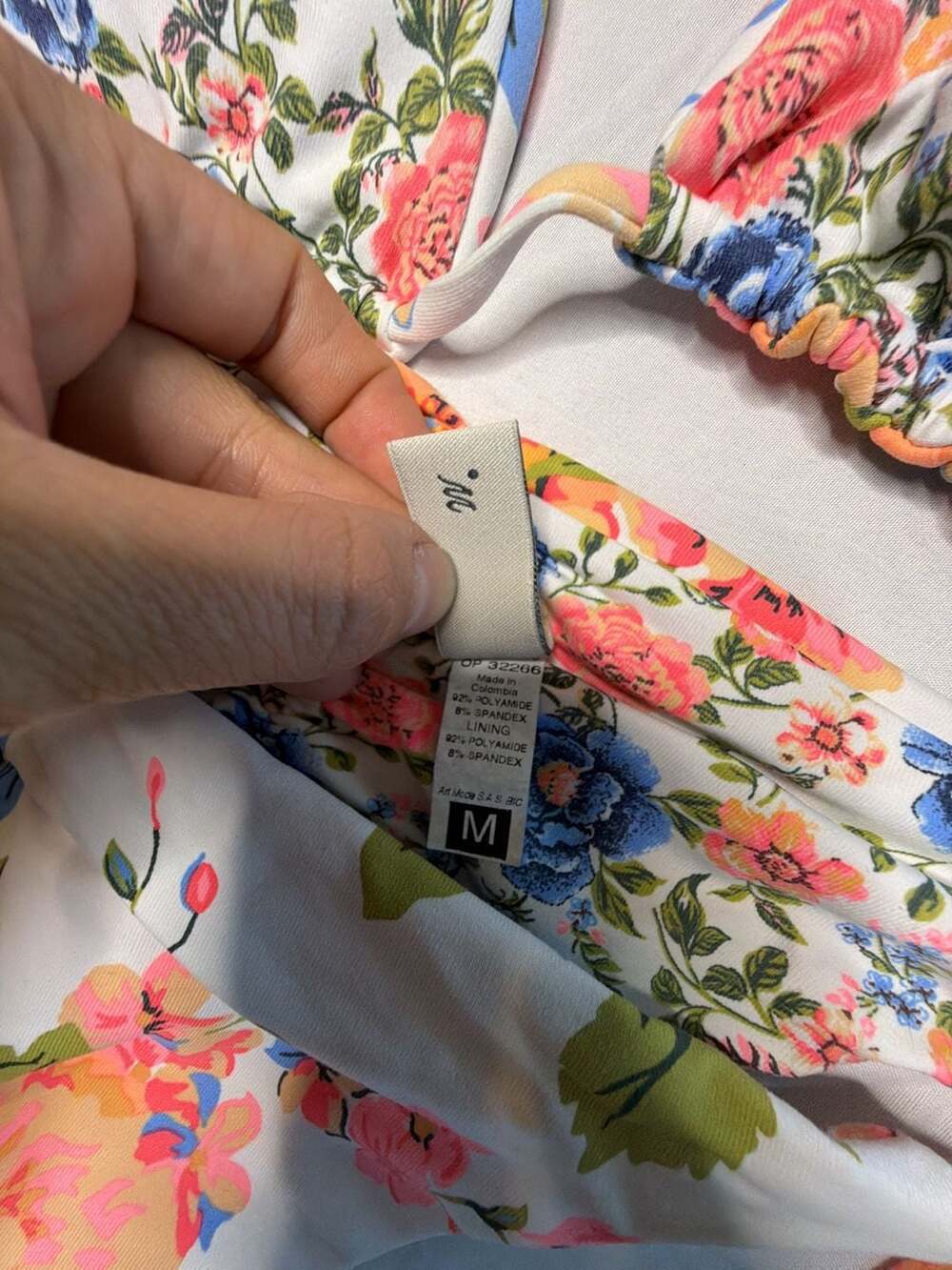 Maaji Floral Print Ruffle Triangle Bikini Set - Picture 3 of 5